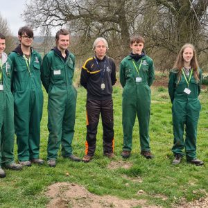 Arboriculture students stood together at Broomfield Hall.
